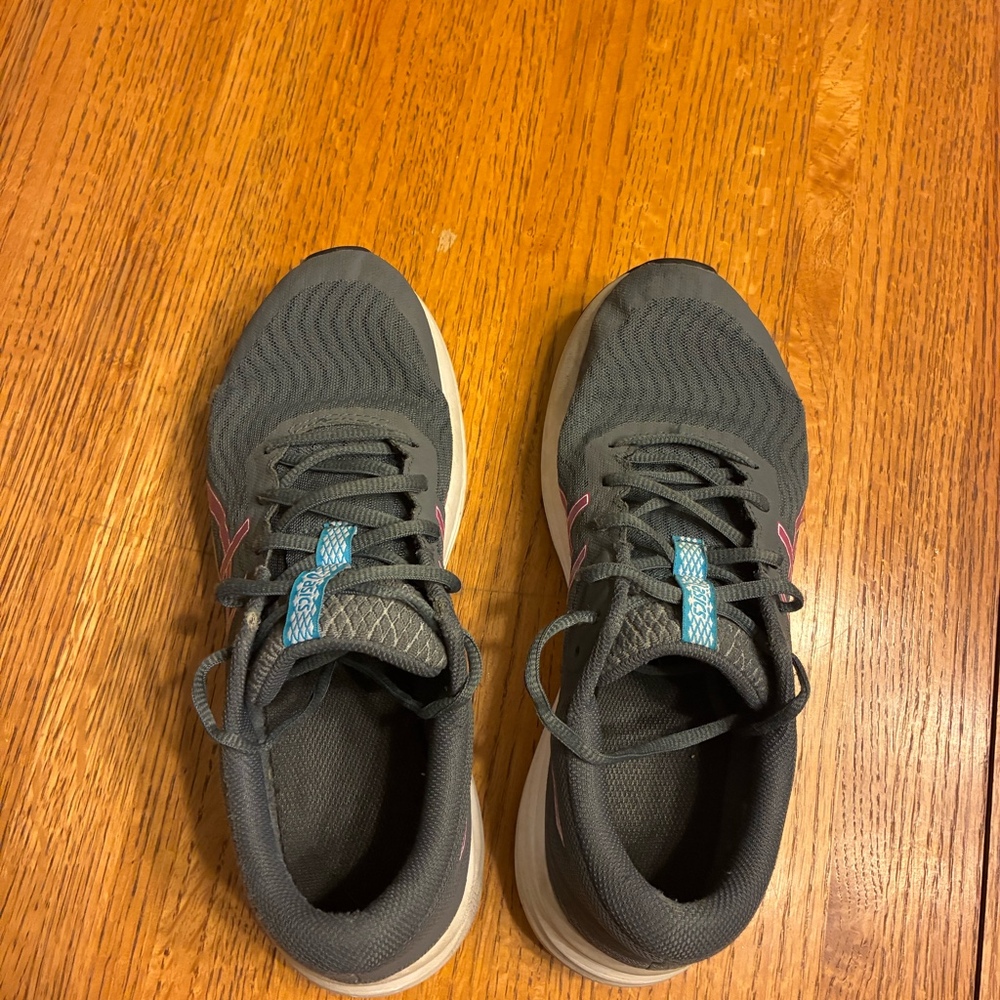 ASICS Patriot 11 Women's Running Shoes Dark Grey Pink 1012A705‎ Size 8.5 - Picture 3 of 5
